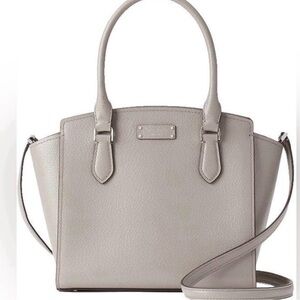 Kate Spade Jeanne Medium Boar Skin Satchel in Soft Taupe - NWOT